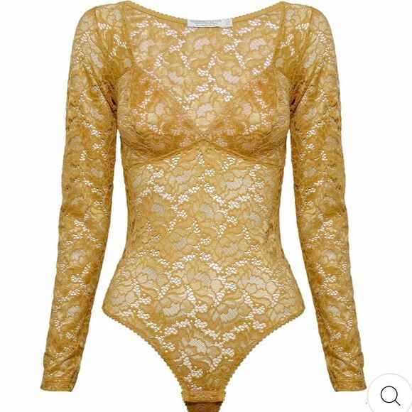 Underprotection Rosie Bodystocking Mustard XL NWOT - Picture 1 of 9